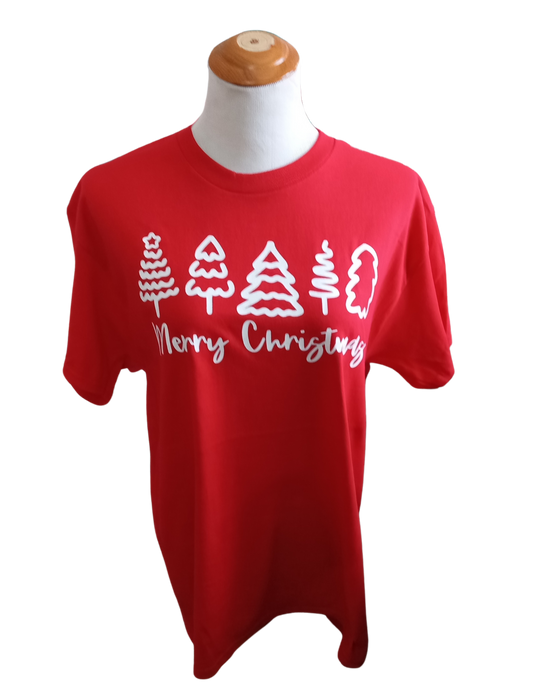 Merry; Christmas Tee Red